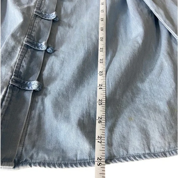 J Jill Denim Button Down Size Medium Petite - Picture 7 of 8